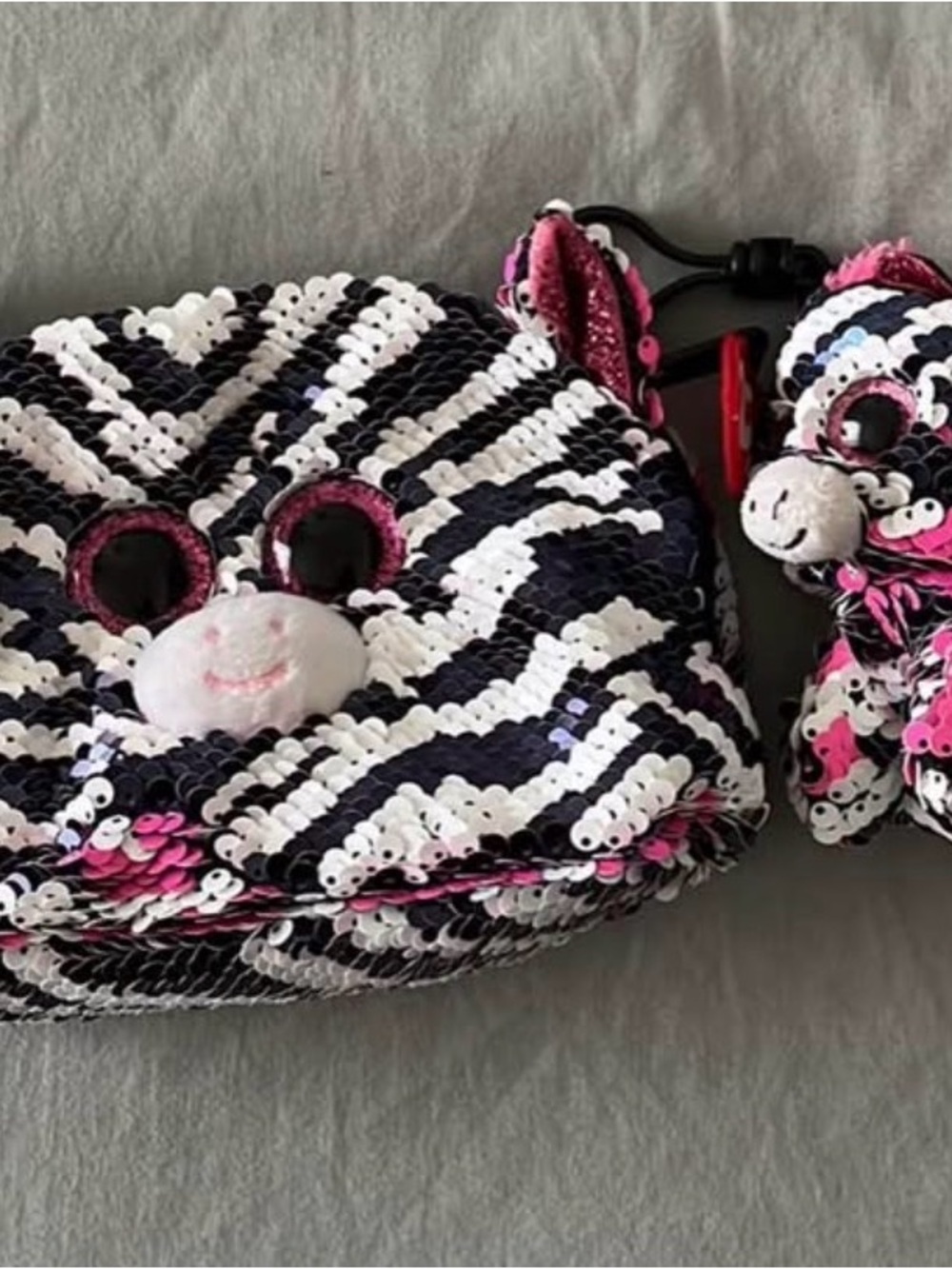 TY Beanie Babies Boos Flippables Wristlet & Keychain